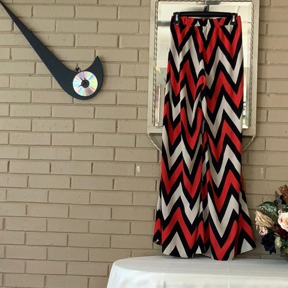 Audition Wide Leg Pants Size Small 100% polyester - Picture 2 of 4